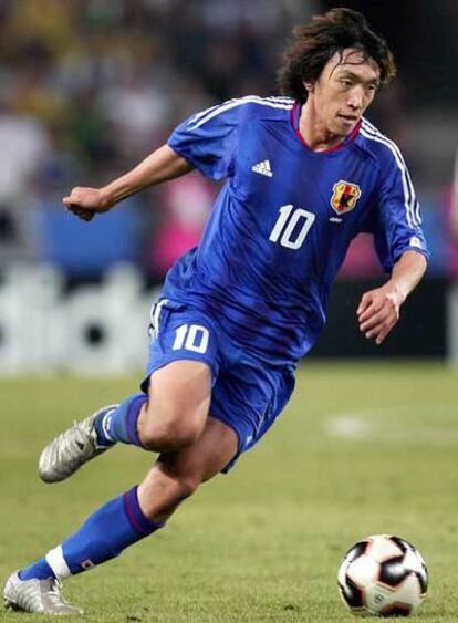 Shunsuke Nakamura durante uno de los partidos del mundial de Alemania 2006.