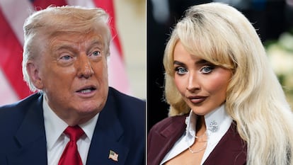 Donald Trump y Sabrina Carpenter