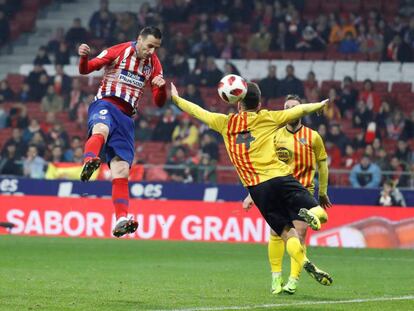 Kalinic marca el segundo gol del Atlético al Sant Andreu.
