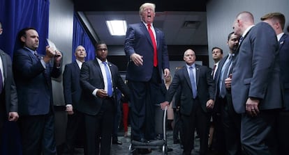 El presidente electo, Donald Trump durante la campaña electoral.