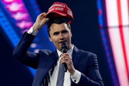 Charlie Kirk, en diciembre de 2024, en Arizona.