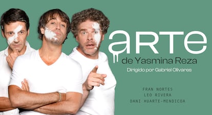 Cartel promocional de la obra 'Arte', de Yasmina Reza.