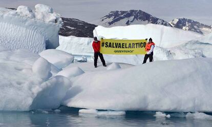Expedición "Save the Arctic" en Groenlandia.