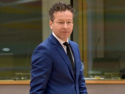 Dutch Finance Minister and Eurogroup President Dijsselbloem attends a European Union finance ministers meeting in Brussels