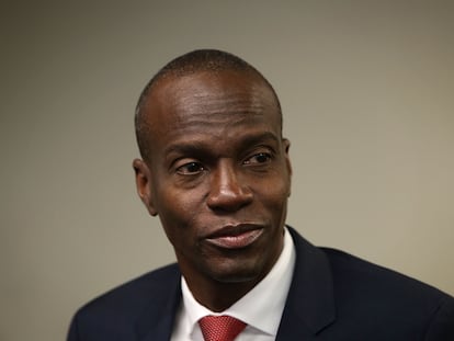 Jovenel Moïse in Washington on April 20, 2016, when he was still a presidential candidate.