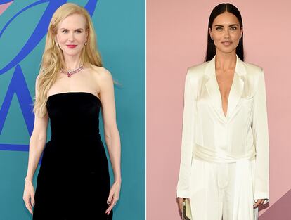 Nicole Kidman y Adriana Lima en los CFDA. (Foto: Getty)