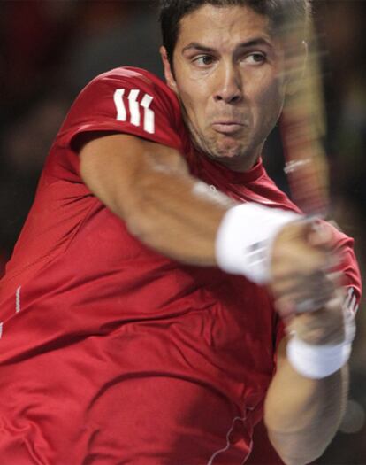 Verdasco, durante el encuentro