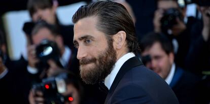 Jake Gyllenhaal en el Festival de Cannes durante la presentación de su película 'Okja'.