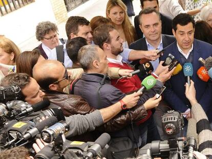 Juanma Moreno, presidente de la Junta de Andaluc&iacute;a.