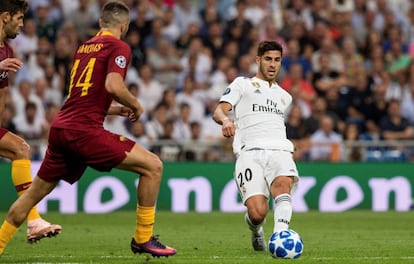 Marco Asensio, ante la Roma.