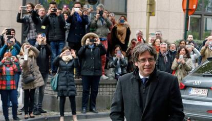 Puigdemont este fin de semana en Bruselas.