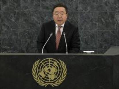 El presidente de Mongolia, Tsakhia Elbegdorj. EFE/Archivo