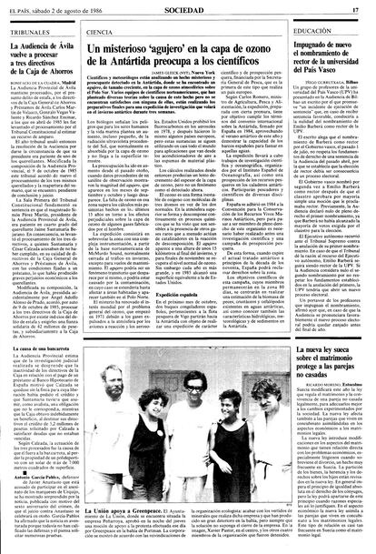 Artículo del periodista James Gleick, en EL PAÍS, en 1986.