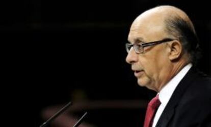 El ministro de Hacienda y Administraciones P&uacute;blicas, Crist&oacute;bal Montoro.