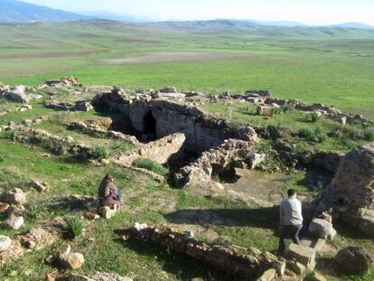 Ruinas romanas de Ziglis, a 30 kil&oacute;metros de T&aacute;nger (Marruecos).