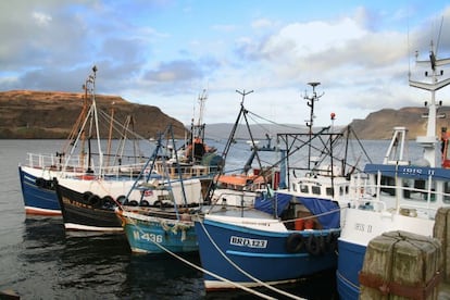 Barcos en Portree.