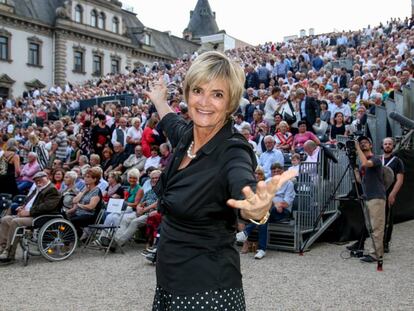 Gloria von Thurn und Taxis en un festival que se celebra en su castillo, en Ratisbona, Alemania, en julio.