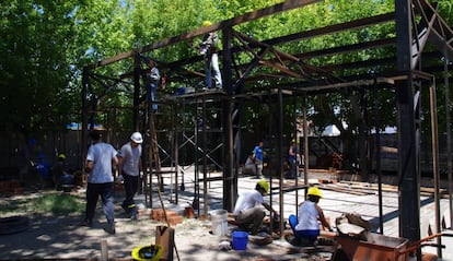 La obra sin terminar del jardín maternal de La Florida.