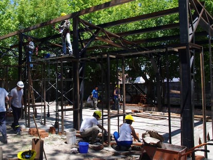 La obra sin terminar del jardín maternal de La Florida.