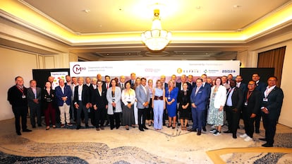 Presentación del foro Coop 50, que reúne a los líderes de las mayores cooperativas y mutualidades del mundo, en una imagen cedida.
