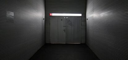 Una de las puertas del Madrid Arena.