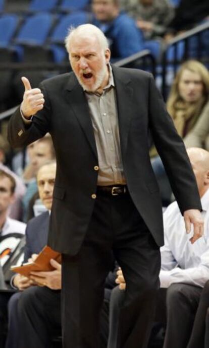 Gregg Popovich, entrenador de los San Antonio Spurs