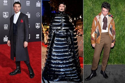 Ezra Miller

El intérprete de 26 años dio un paso más en su camino a proclamarse como el mayor icono de estilo de la nueva generación apostando por el traje futurista de Pierpaolo Piccioli (Valentino) para Moncler en la premiere del filme Animales fantásticos: Los crímenes de Grindelwald. Miller, de género no binario y que dice apenas identificarse “como humano”, quiso expresar su personalidad con esta comentadísima elección (foto central).