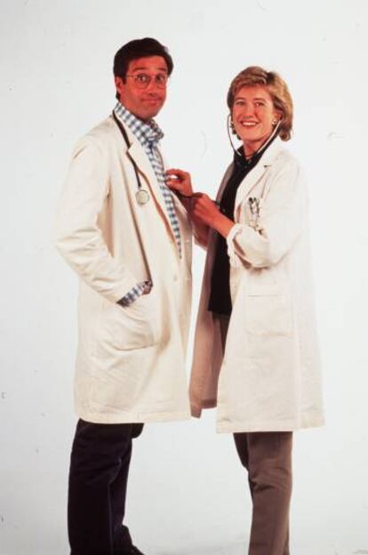 Emilio Aragón y Ana Duato eran médicos de familia en, efectivamente, 'Médico de familia' (1995).