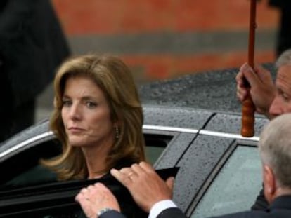 Caroline Kenedy, a su llegada al funeral por su t&iacute;o Edward Kennedy, fallecido en 2009.