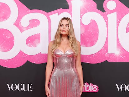 Margot Robbie en un evento promocional de 'Barbie'.
