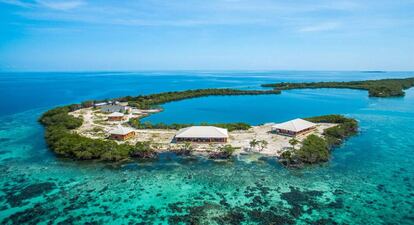 La isla privada de Placencia, en Belice.