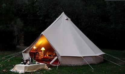 'Glamping' en Francia.