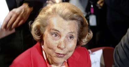 Liliane Bettencourt propietaria de L'oreal.