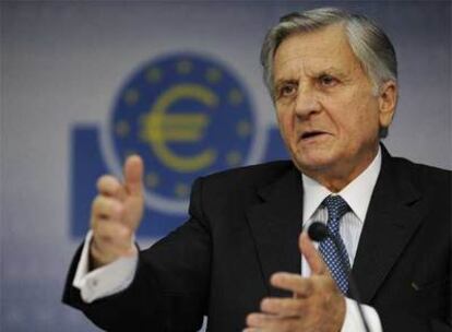 Jean-Claude Trichet, durante una rueda de prensa en Fráncfort.