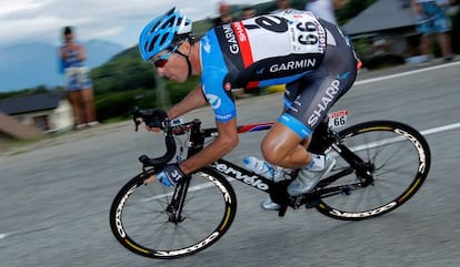 David Millar, durante la etapa