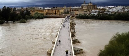 Imagen, este mi&eacute;rcoles, del Puente Romano de C&oacute;rdoba