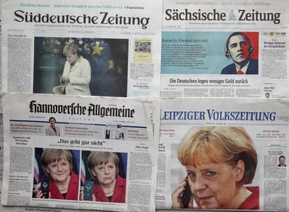 El espionaje a Merkel en la prensa alemana.