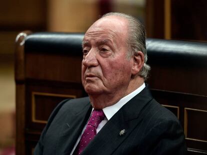 El rey Juan Carlos, el pasado 7 de diciembre en el Congreso.