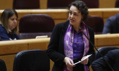 Spain«s Labor, Migration and Social Security Minister Magdalena Valerio during a Government control session at Spanish Senate, in Madrid, on Tuesday 06, November 2018