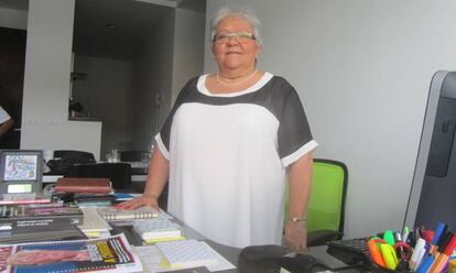 La líder regional de Unión Patriótica, Imelda Daza, en su hogar .