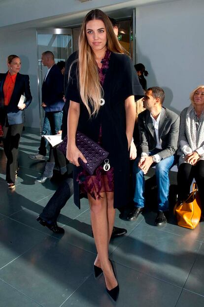 Amanda Le Bon en el desfile de Antonio Berardi.