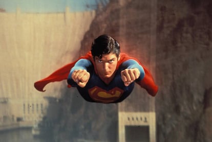 Christopher Reeve, en la película 'Superman', de 1978.