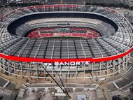 Imagen aérea del Estadio Azteca.