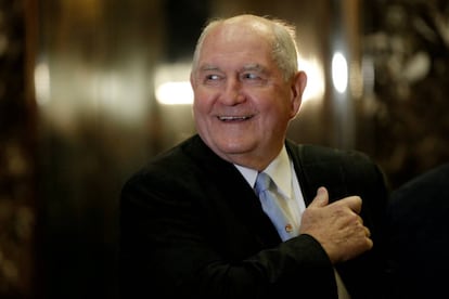 El nuevo secretario de Agricultura, Sonny Perdue