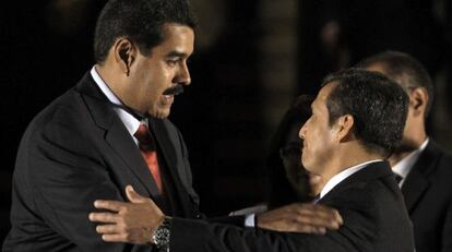 Humala, junto a Maduro en Lima.