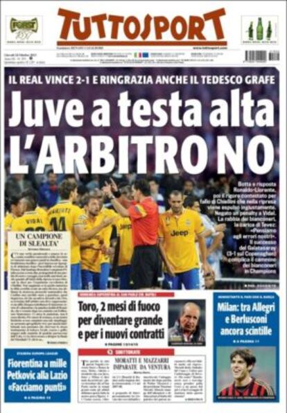 Portada de Tuttosport