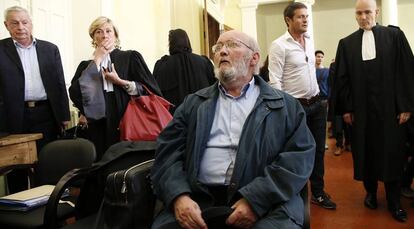 Jean-Claude Mas, fundador de la empresa PIP, en el Tribunal de Apelación de Aix-en-Provence, en el sur de Francia, este lunes.