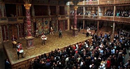 Un momento de la obra que inauguró la restauración del Globe Theatre en 1996.