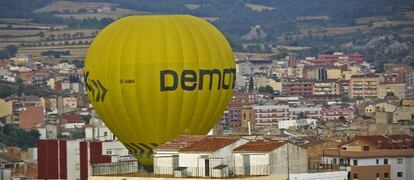 Uno de los globos, en Igualada.