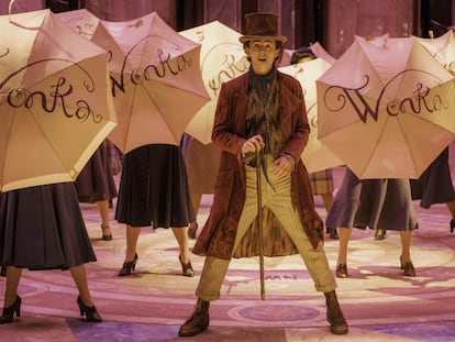 Timothée Chalamet como Willy Wonka en 'Wonka', la gran apuesta de Warner para estas Navidades, un filme basado en el popular Willy Wonka de 'Charlie y la fábrica de chocolate'.